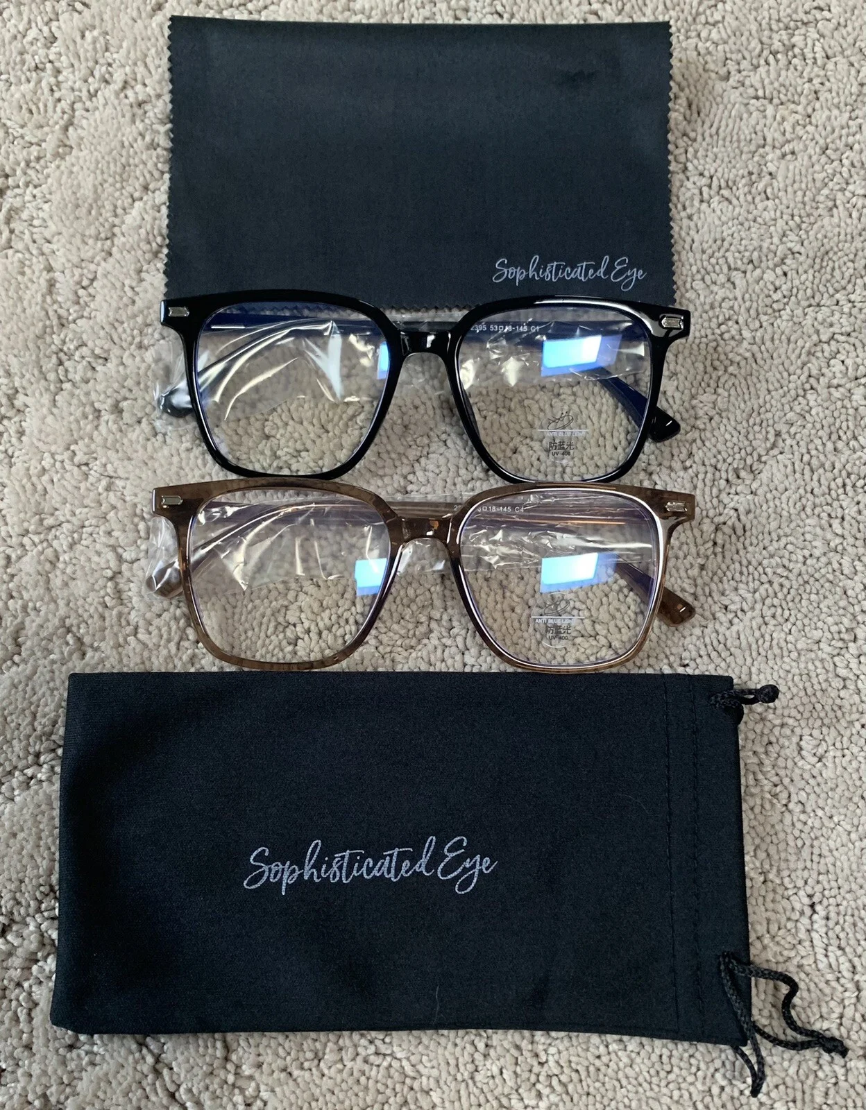 Blue Light Blocking Glasses Unisex for Gaming/Computer - Lot of 2 - Sophisted
