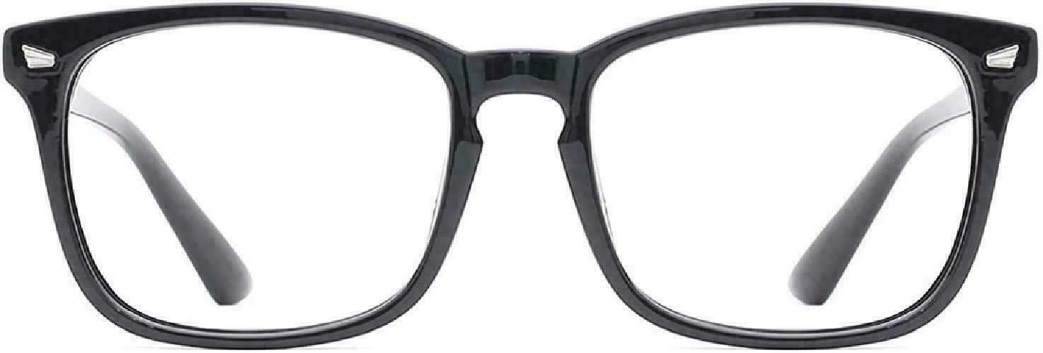 Blue Light Blocking Glasses for Women Men Classic Semi Rimless Fake Nerd Anti... 3